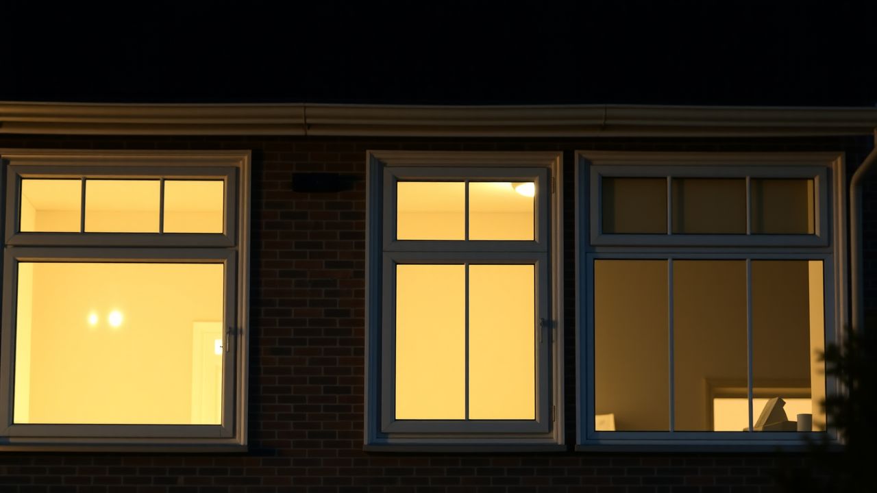 Een typisch Nederlands huis met nieuwe plastic raamkozijnen in verschillende maten en stijlen.